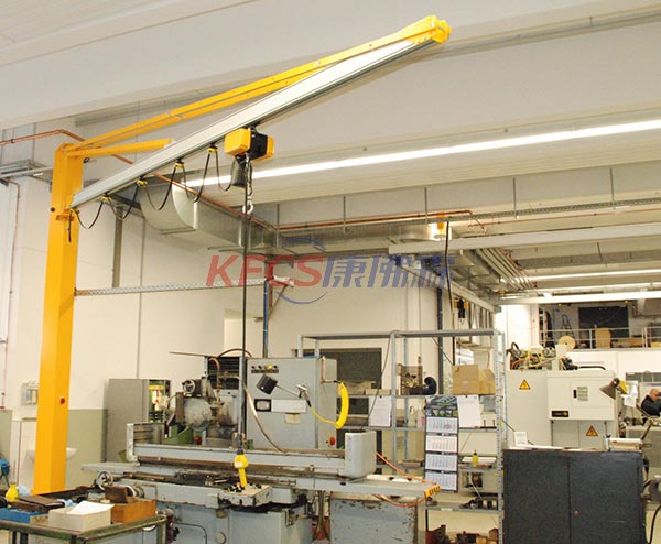 Slewing column aluminum alloy cantilever crane