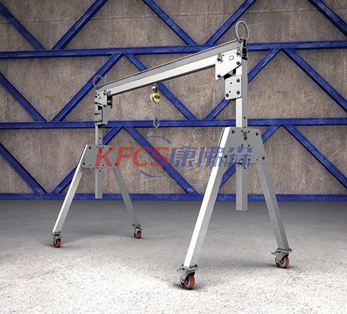 250kg liftable aluminum alloy gantry crane portable hand push gantry crane