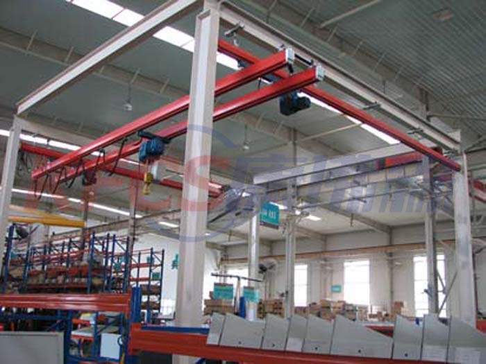 Aluminum alloy single girder overhead crane