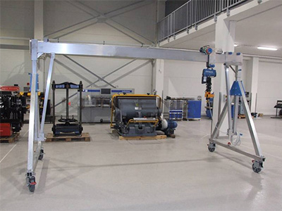 2t aluminium gantry cranes