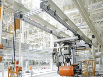 Double beam aluminum alloy rail crane