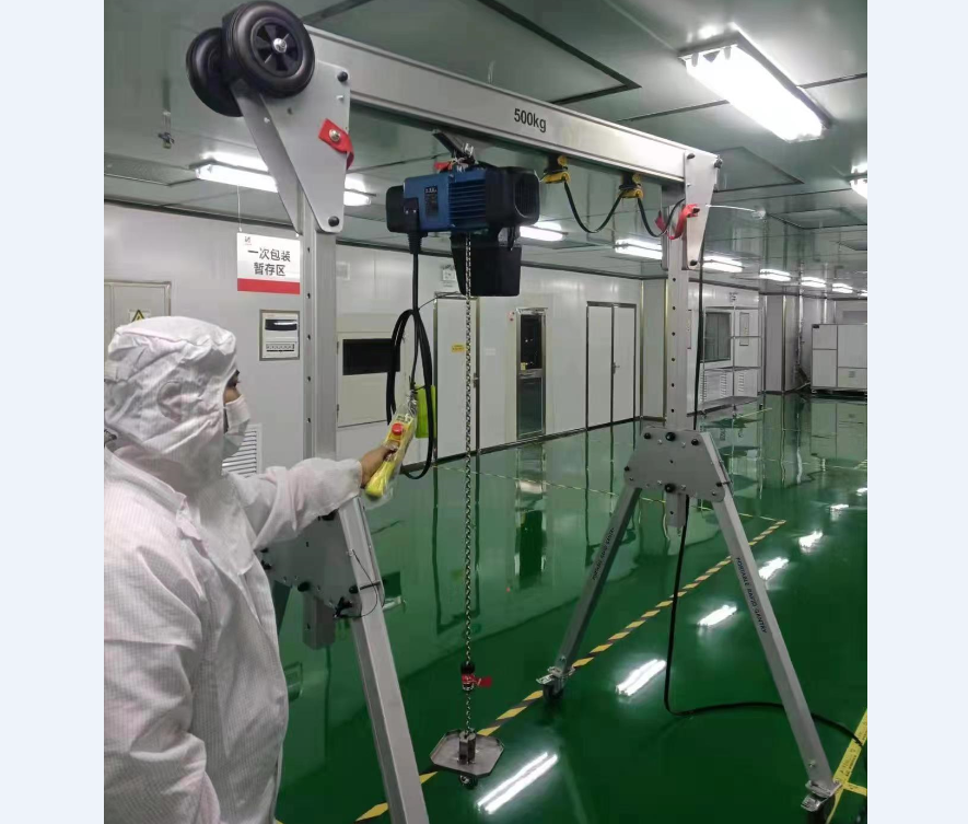 Application of Aluminum Gantry Crane in Clean Room Application of Aluminum Gantry Crane in Clean Room